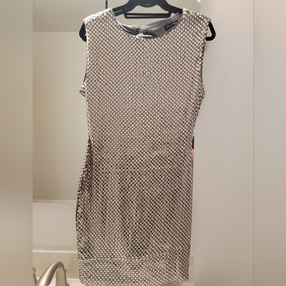 As U Wish Dresses & Skirts - EUC As U Wish Size L Sequin Dress - Silver/Gunmetal/Light Copper
